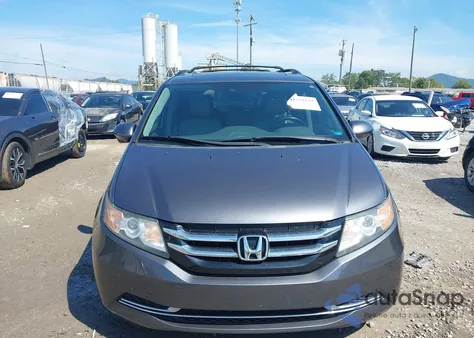 2014 Honda Odyssey Ex-L from USA, damaged, VIN 5FNRL5H68EB135577